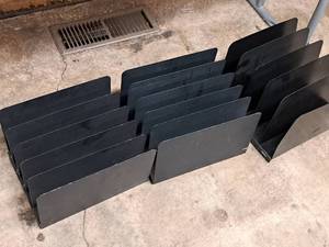 lot 514 image: Lot of (3) Metal 5-slot File Holders