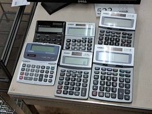 lot 524 image: Lot of (7) Calculators