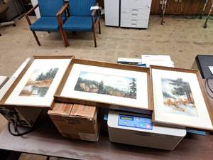 lot 536 image: Lot of (3) Countryside theme Prints