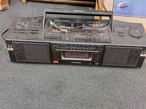 lot 539 image: Panasonic Dual Cassette Decks Stereo Radio Cassette Recorder RX-FW39