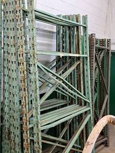 lot 229 image: Lot of (11) Pallet Racking Uprights 5x9