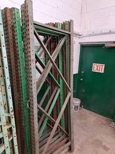 lot 230 image: Lot of (8) Pallet Racking Uprights 3x8