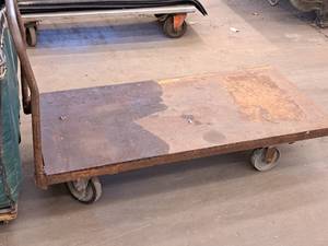 lot 274 image: Industrial Metal Rolling Cart