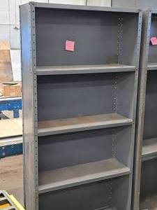 lot 322 image: Metal Storage Shelving Unit 4-shelf