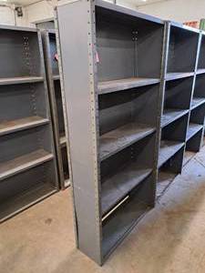 lot 325 image: Metal Storage Shelving Unit 4-shelf
