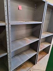lot 327 image: Metal Storage Shelving Unit 4-shelf