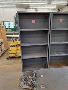 lot 329 image: Metal Storage Shelving Unit 4-shelf