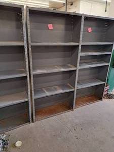 lot 330 image: Metal Storage Shelving Unit 4-shelf