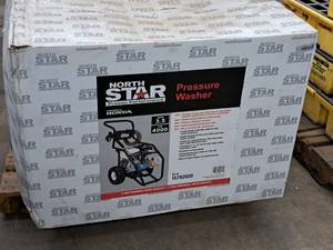 lot 221 image: North Star 4000-PSI Honda GX390 389cc Gas Pressure Washer (New in Box)