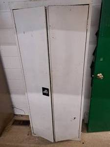 lot 341 image: Metal Storage Cabinet 2-door