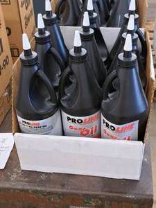 lot 346 image: Lot of (9) ProLine 80W-90 Gear Oil 1-Quart Plastic Bottles