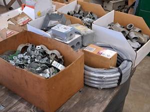 lot 390 image: Lot of  Misc. ElectricalConduit Parts