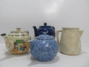 lot 56 image: Lot of 4 Ceramic etc Teapots 
