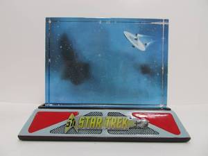 lot 64 image: 2016 STAR TREK Double Sided Acrylic Display wStand