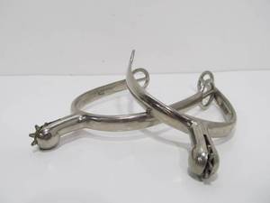lot 72 image: Antique Signed German Horse Spurs