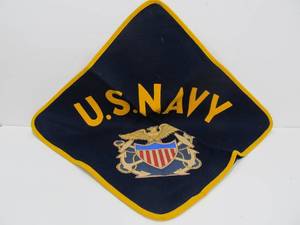 lot 79 image: NOS Vintage 1930s-40s US NAVY Felt Pillow