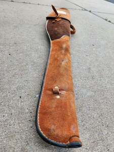 lot 158 image: Nice Quality Thick Leather Rifle Case