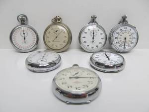 lot 89 image: Collection of Quality Vintage & Antique Pocket Stopwatches