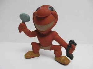 lot 95 image: Nice Condition Vintage 1950s era Rempel Chief Wahoo Rubber Figure