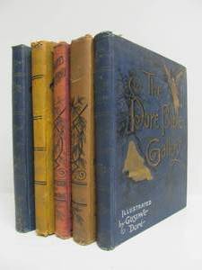 lot 100 image: Wonderful Lot of 5 Large Antique Hardcover Books Illustrated by Gustave Dore