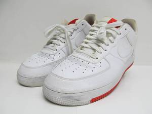 lot 111 image: Nike Air Force 1 Basketball ShoesSneakers WhiteRed - Mens Size 13