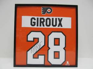 lot 118 image: Authentic Autographed CLAUDE GIROUX Philadelphia Flyers Hockey ShirtJersey