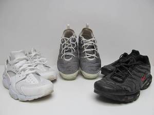lot 123 image: Nice Group of 3 Pairs of NIKE SneakersShoes - Mens Size 13
