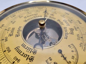 lot 168 image: Large Sized Vintage Russian Wall Barometer
