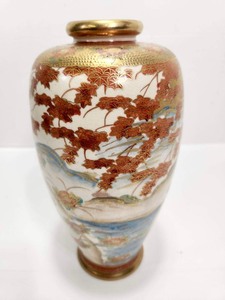 lot 172 image: Excellent Vintage Japanese Satsuma Vase wPheasants
