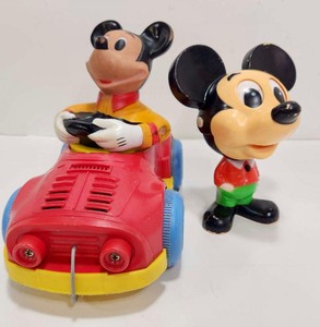 lot 191 image: 2 Vintage 1970s era MICKEY MOUSE Disney Toys