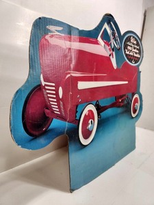 lot 206 image: Store Display Advertising Sign wRestored 1940 Gendron Roadster Pedal Car