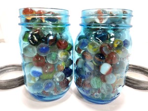 lot 207 image: 2 Jars of Vintage Marbles