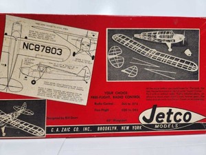 lot 251 image: Complete Unbuilt Balsa Wood Airplane Model Kit