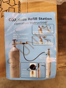 lot 280 image: 2 Brand New Sanitary Co2 Soda Refill Station Tanks