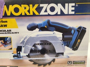 lot 328 image: Brand New Work Zone Lithium-Ion Detail Sander & Circular Saw