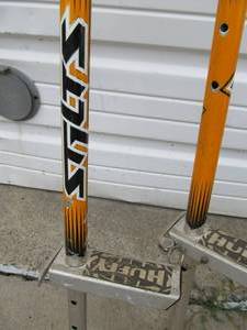 lot 335 image: Pair of HUFFY Adjustable Kids Stilts