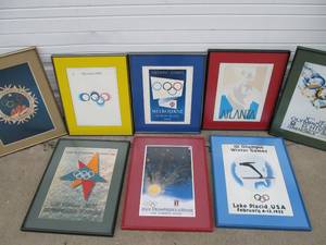 lot 354 image: Large Set of Framed Olympic Games Posters