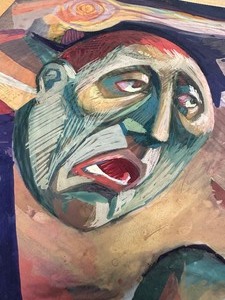 lot 365 image: Circa 1950s Original Painting on Artist Board by MN Artist Dorothy Divers