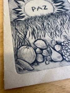lot 374 image: Original 1969 Hand Signed Engraving by Important Listed Mexican Artist Alfredo Zalce (1908-2003)