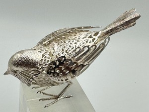 lot 10 image: Christofle Silver Bird Figurine