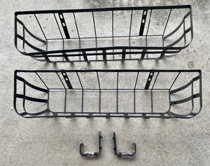 lot 43 image: Two Metal Planters with Hooks