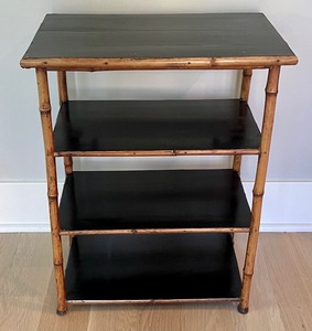 lot 47 image: Bamboo Style Four Tiered Accent Table
