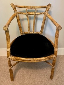 lot 97 image: Vintage Bamboo Style Chair
