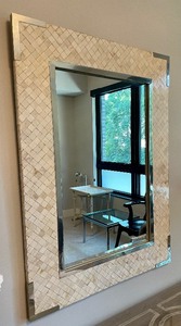 lot 117 image: Decorative Mosaic Style Wall Mirror