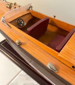 lot 129 image: Wooden and Resin Model Ship