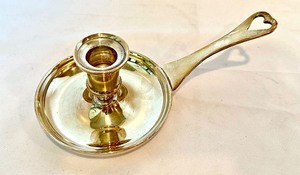 lot 198A image: Vintage Old Sturbridge Village Silver Plate Candle Holder