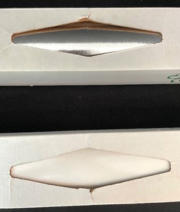 lot 218 image: New Uline Silver and White Wrapping Paper Rolls