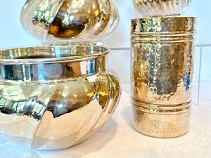 lot 196 image: Four Decorative Silver Plate Vases  Planters