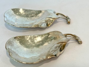 lot 150 image: Two Pair Shaped Buccellati Sterling Silver Dishes