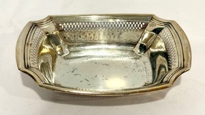 lot 100 image: Vintage Sterling Dish  Tray